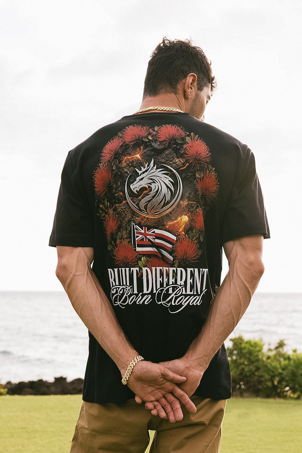 Built Different . Born Royal Tee - Black
