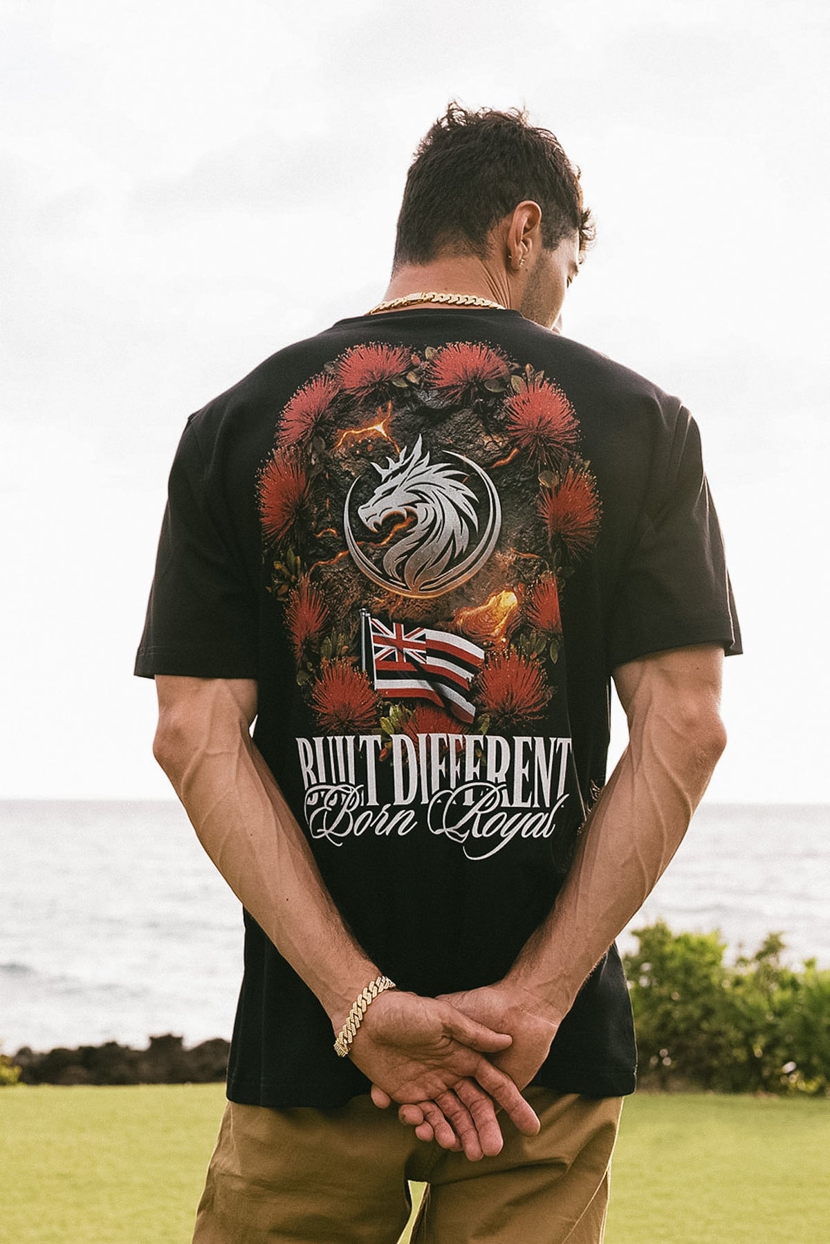 Built Different . Born Royal Tee - Black
