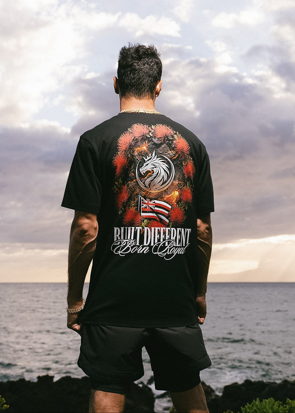 Built Different . Born Royal Tee - Black